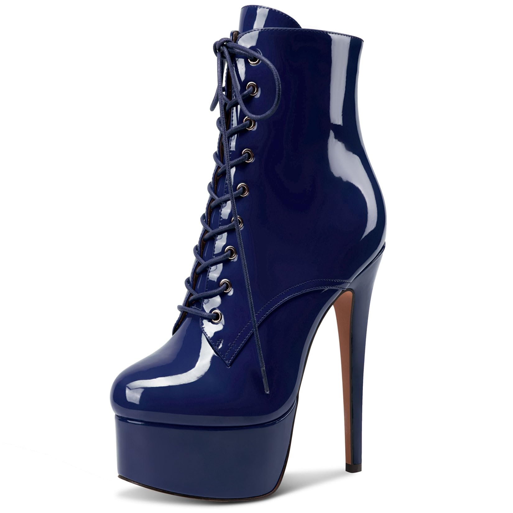 NobleOnly Women's High Heels Platform Ankle Boots 16cm Ankle Boots
