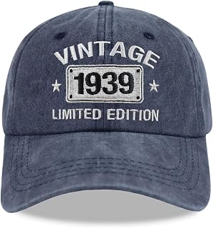 Vintage 1944 1943 1942 1941 1940 1939 1938 1937 1936 1935 Limited Edition Adjustable Embroidered Baseball Cap