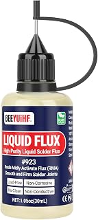 BEEYUIHF Liquid Solder Flux Dropper, Liquid Soldering Flux, No Clean Liquid Flux, Electrical Liquid Rosin Flux Solder, Liquid Flux Soldering Squeeze Bottle (30 mL/1.05Oz.)