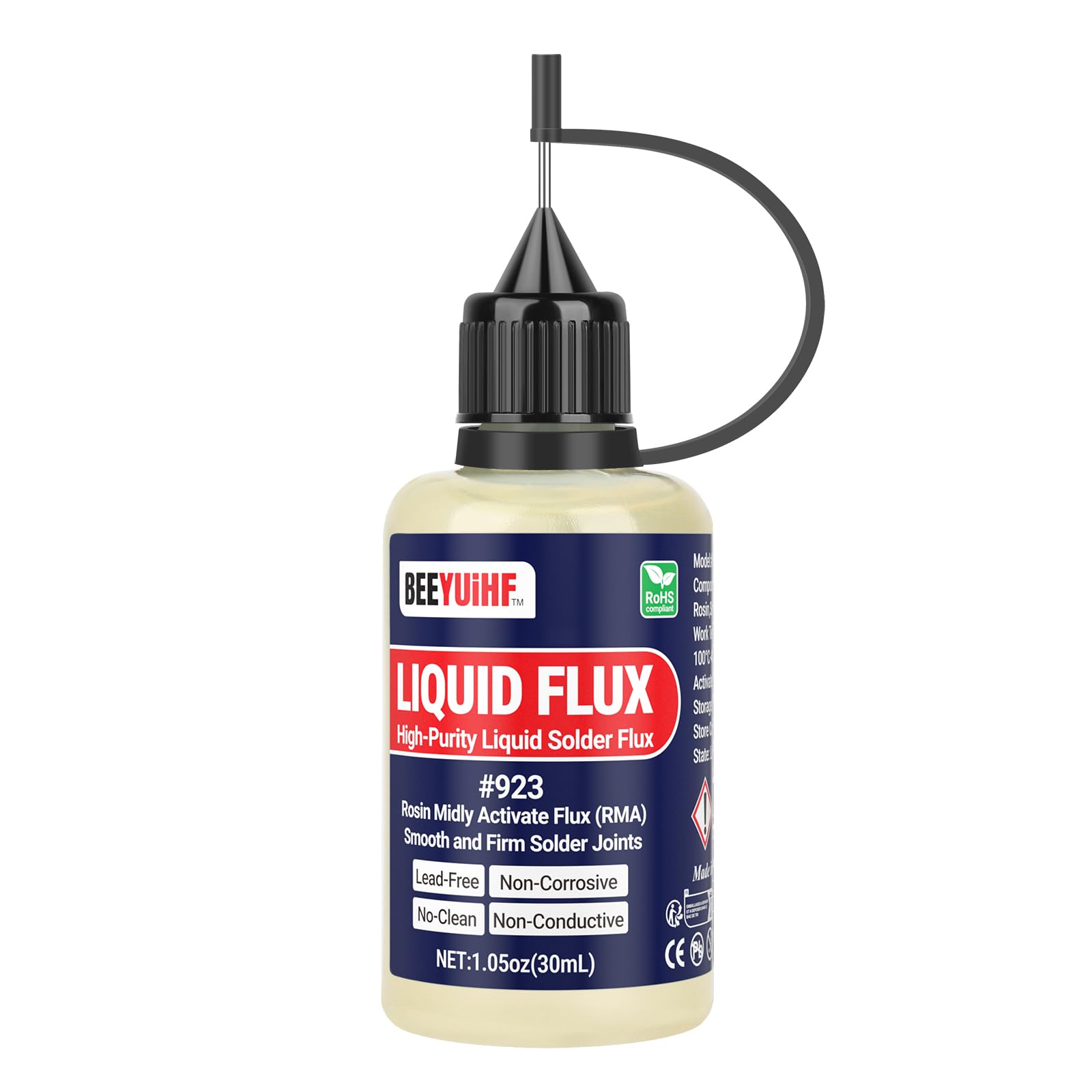 BEEYUIHF Liquid Solder Flux Dropper, Liquid Soldering Flux, No Clean Liquid Flux