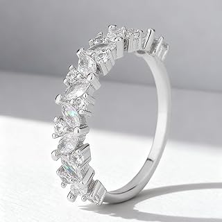1 x White Silver Plated Super Flash Horse Eye Ring daily wear for women Datewear Best Birthday Gift, Fine Jewelry Gift