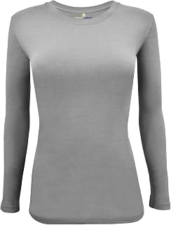 Natural Uniforms Women's Under Scrub Tee Crew Neck Long Sleeve T-Shirt