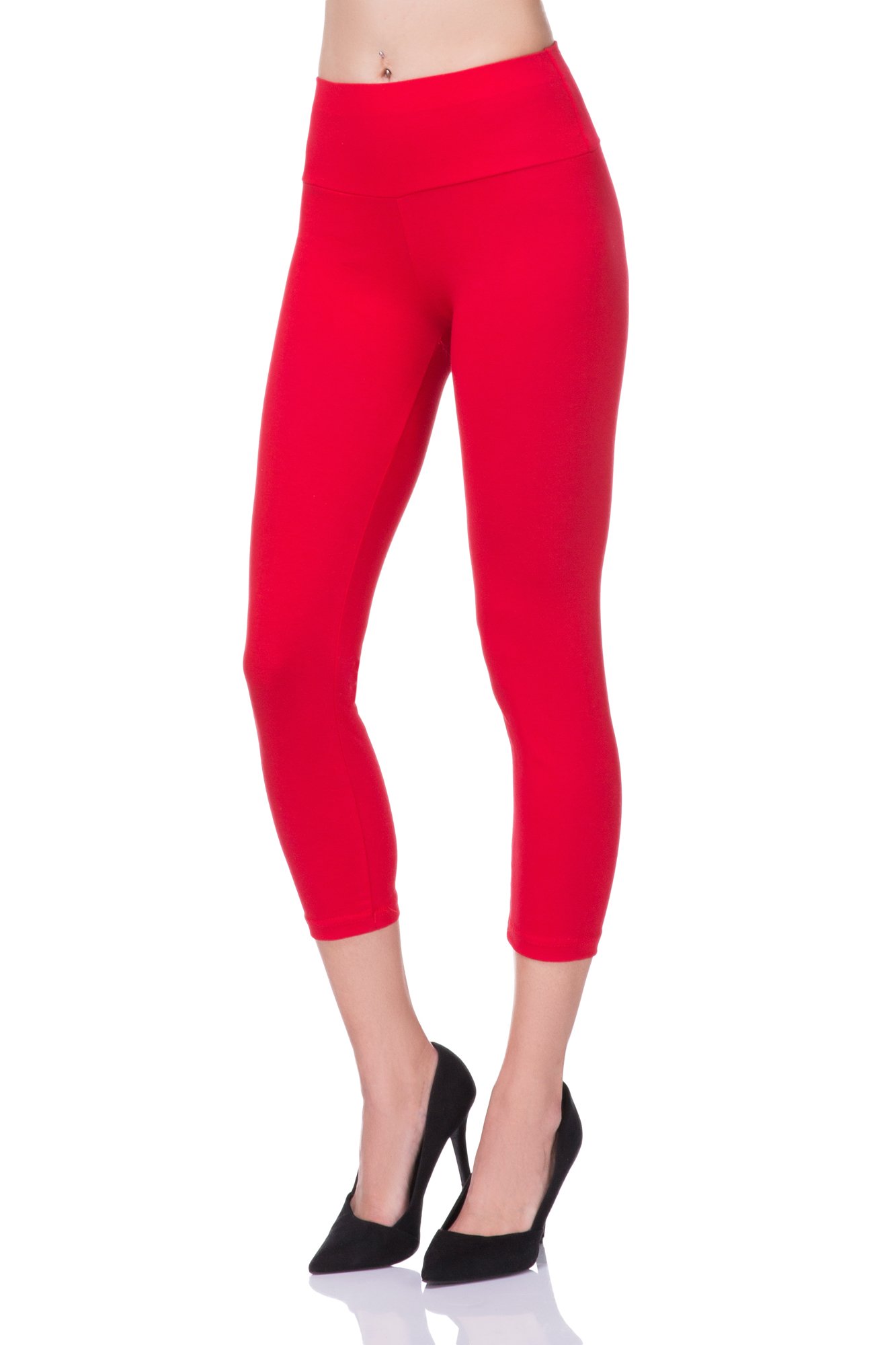 FUTURO FASHION® - Sports cropped leggings - high waist/tummy control panel - LWP