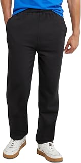 Hanes Men's EcoSmart Sweatpants, Athletic Lounge Pants with Pockets, Open Hem Bottom, Fleece Pants