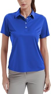 Womens Polo Shirts UPF 50+ Quick Dry Short Sleeve Collared Golf Shirt