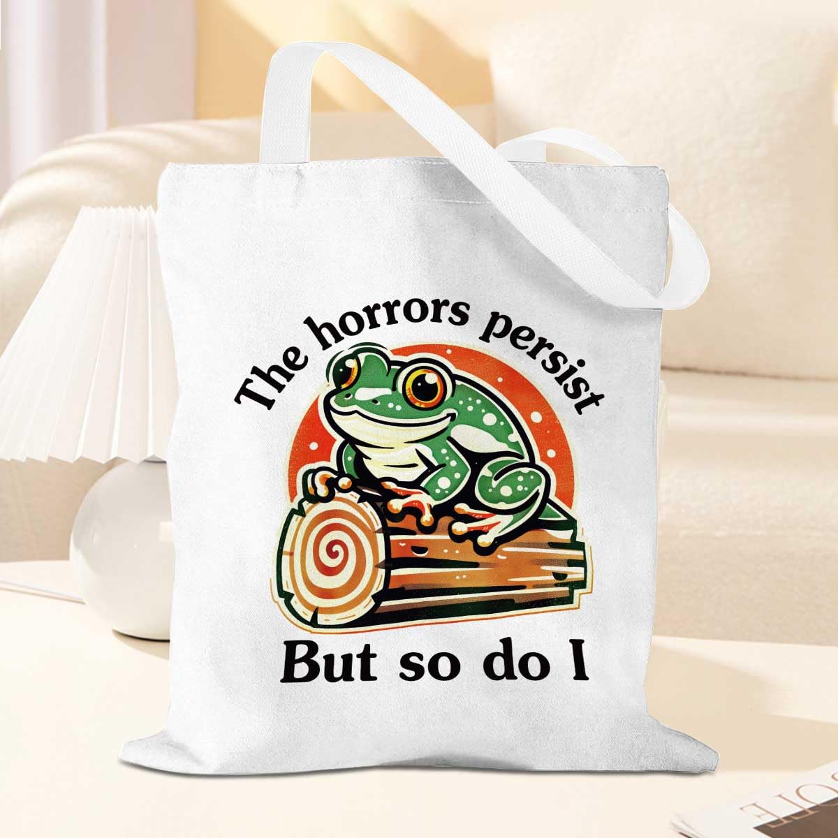 Cute Raccoon Tote Bag Dog Tote Bag Animal Lover Gift for Women Mom Reusable Groc