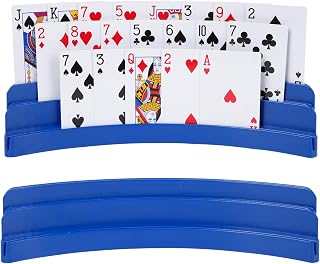 GHERPTE Three-Layer Design Playing Cards Holders，Playing Card Holder for Kids Adults Hands Free Card Holder for Family Card Game Nights Poker Parties