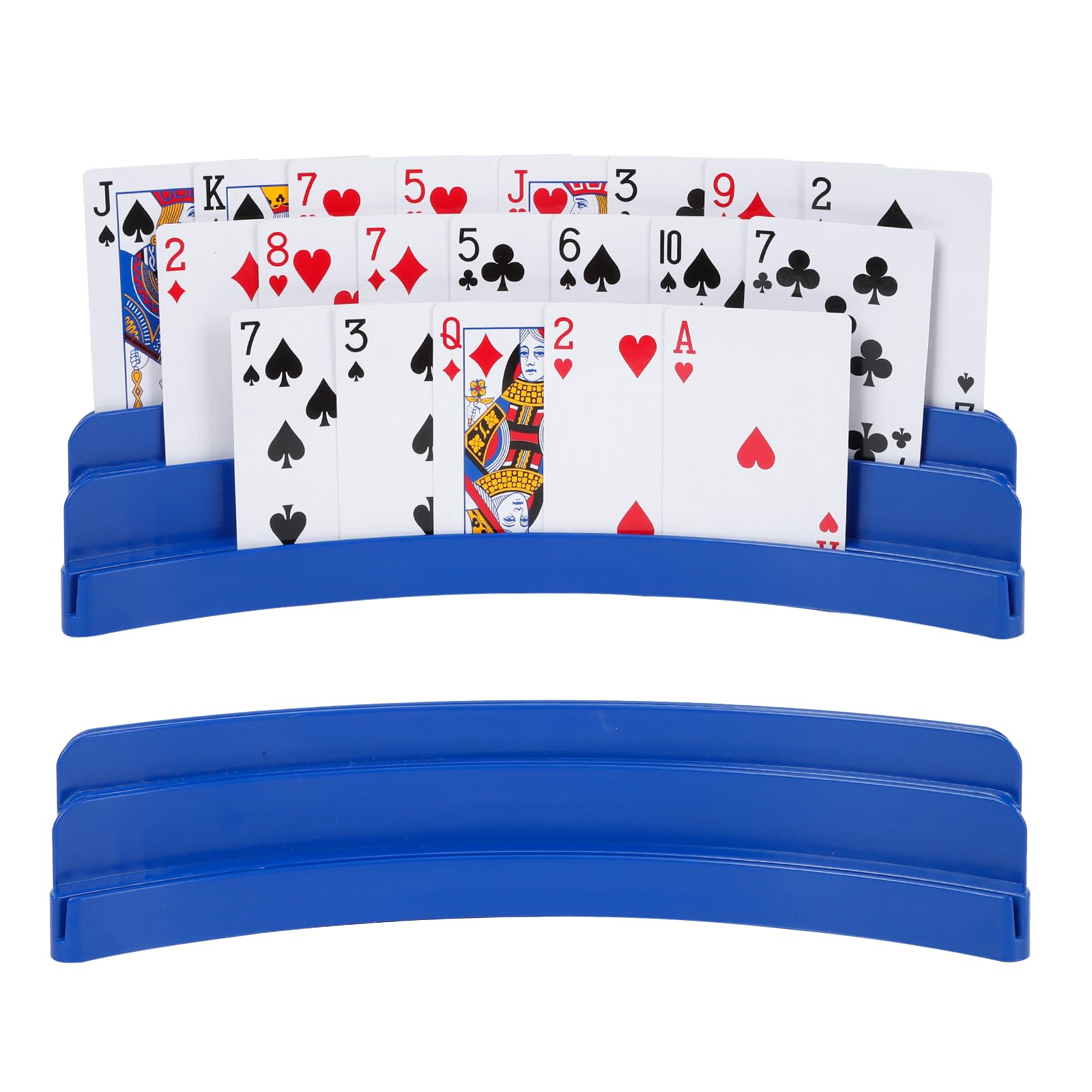 GHERPTE Three-Layer Design Playing Cards Holders，Playing Card Holder for Kids Ad