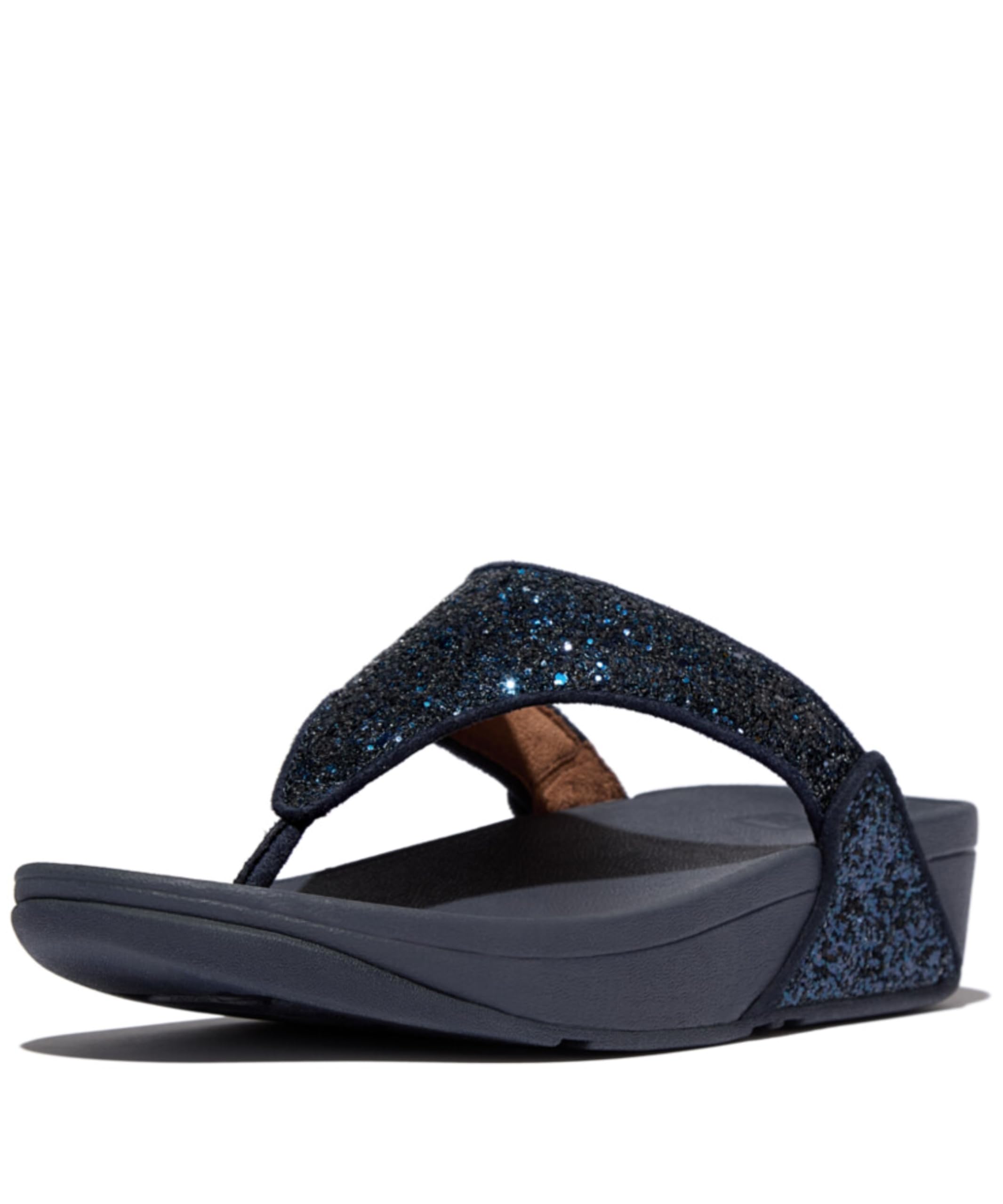 Fitflop Lulu Women's Glitter Toe-Thongs Open Toe Sandals