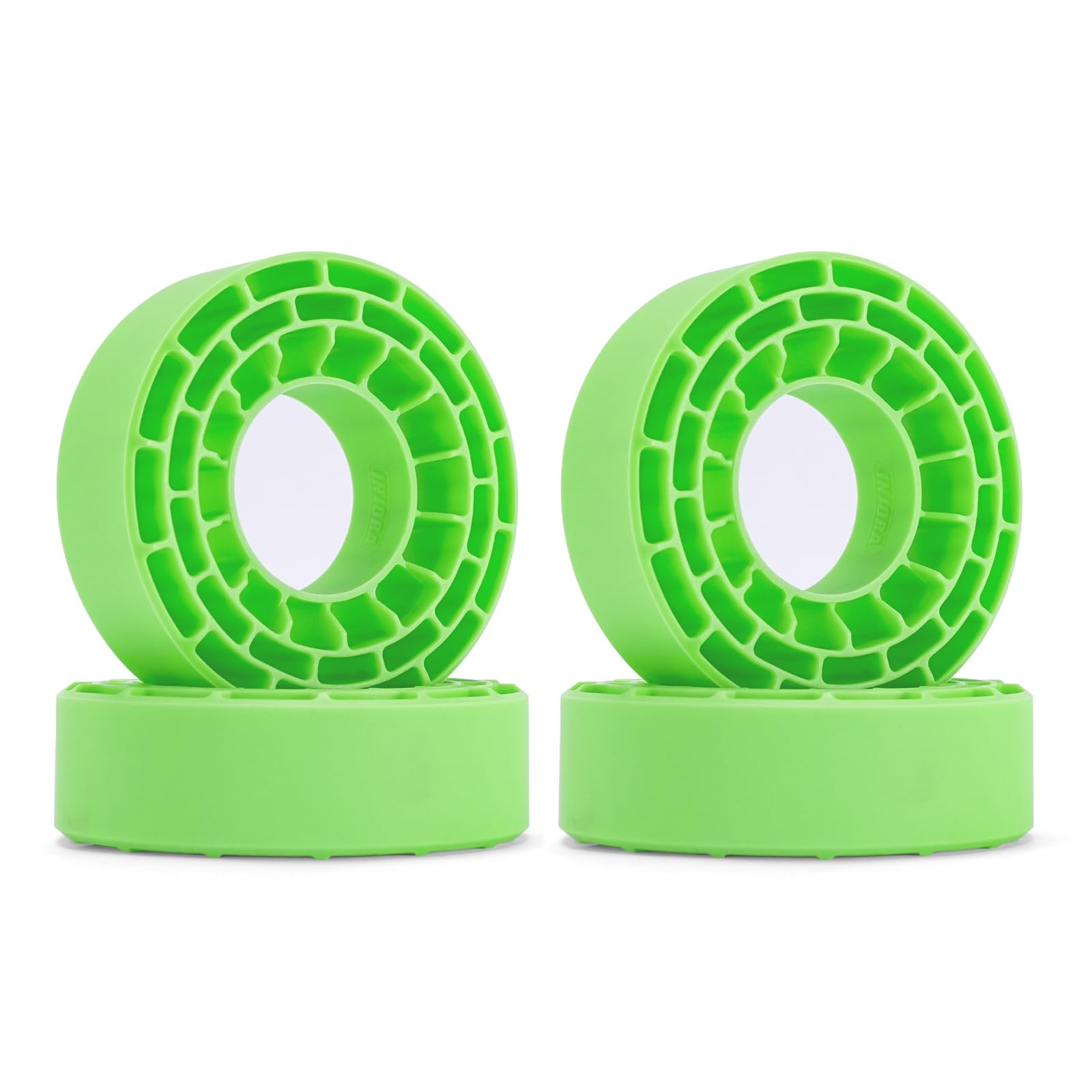 INJORA Silicone Rubber Inserts for 62-64mm * 24mm 1.0" Tires, GN, 1064