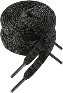 VSUDO 8mm Flat Shoe Laces for Trainers, Trainer Laces, Shoelace for Sneaker | Men Women Replacement Laces, Durable Polyester, Stay Tied, Casual Running Walking Hiking Workout Gym Athletic Sports Shoelace
