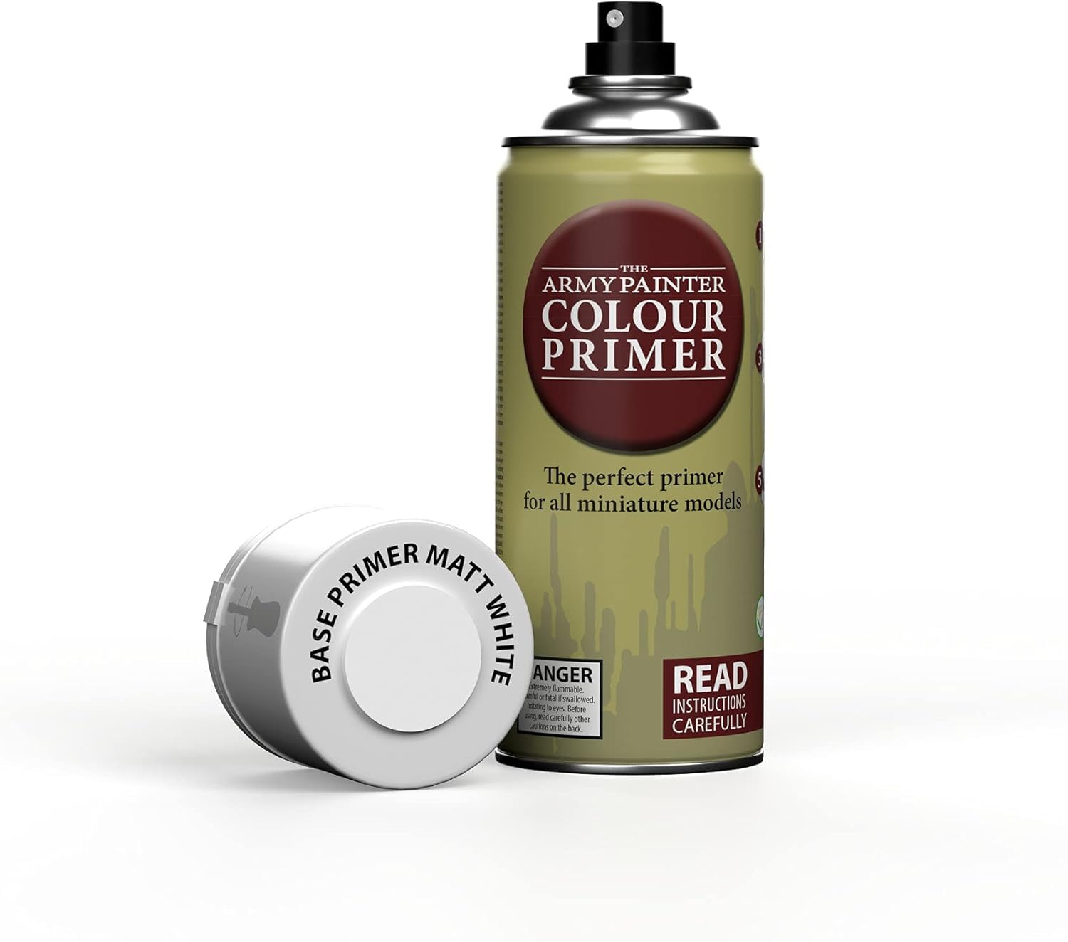 The Army Painter, Colour Primer Matt White, 400 ml Acrylic Spray Paint | Spray P