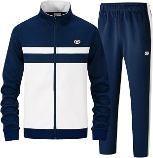 ANOTWENER Tuta sportiva da uomo con giacca e pantaloni