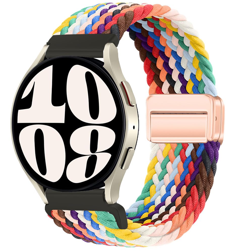 Bracelet de montre magnétique tressé 20 mm 22 mm pour Samsung Galaxy Watch 7/6/5