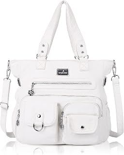 Angel Kiss Purses and Handbag for Women Soft PU Leather Shoulder Handbag Women Tote Satchel Bags Top Handle Satchel