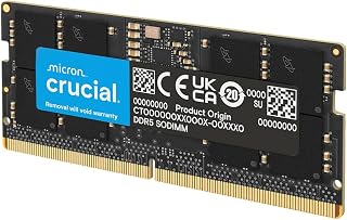 Crucial DDR5 RAM 16GB 5600MHz SODIMM, Laptop Computer Memory, Mini PC (or 5200MHz, 4800MHz) CL46 - CT16G56C46S5