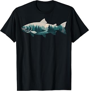 Fish Nature Forest Fishing Camping T-Shirt