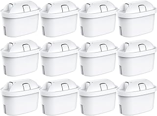 AquaStrata 12 Pack Water Filter Cartridges Compatible with BRITA MAXTRA PRO | compatible with BRITA MAXTRA PRO Pure Performance jugs. Helps reduce chlorine, impurities and limescale.