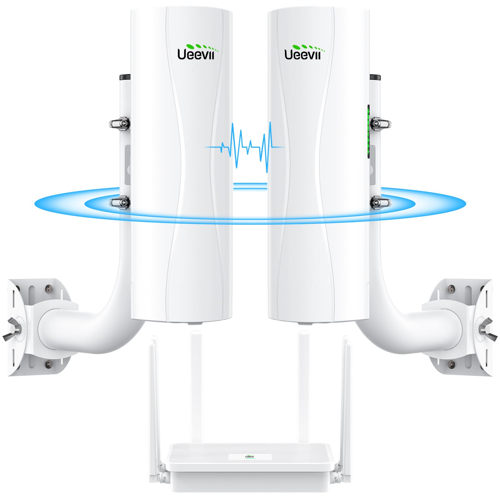 UeeVii 5KM Dual Gigabit Point to Point Wireless Bridge Complete Kit CPE688 | Des