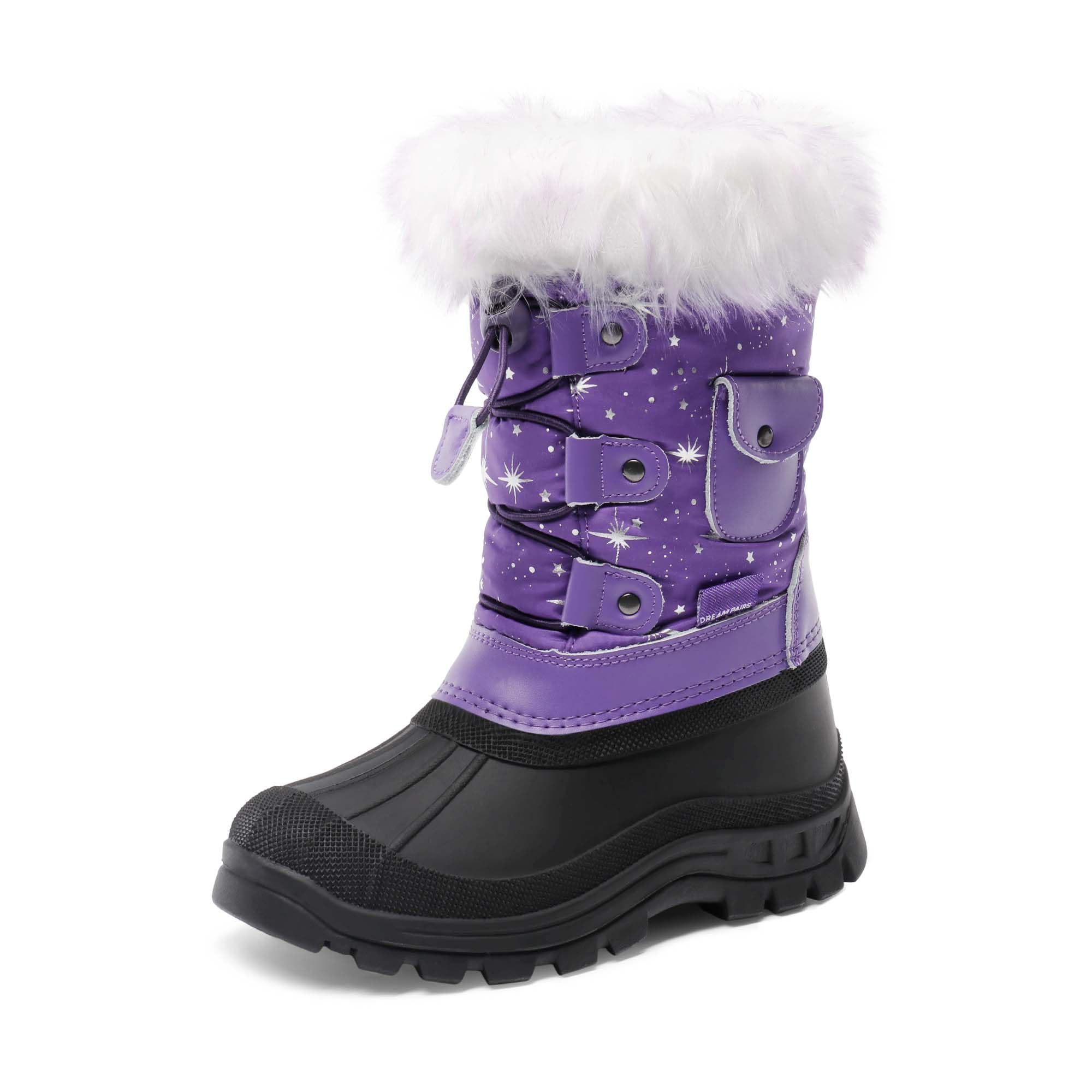 DREAM PAIRS Kids Waterproof Winter Snow Boots