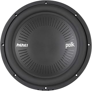 Polk Audio DB1242 SVC - DB+ Series 12" Shallow Subwoofer for Marine/Car | Single 4-Ohm Voice Coils, Boat Sound System, 26Hz-200Hz Frequency Response, Polypropylene Woofer Cone