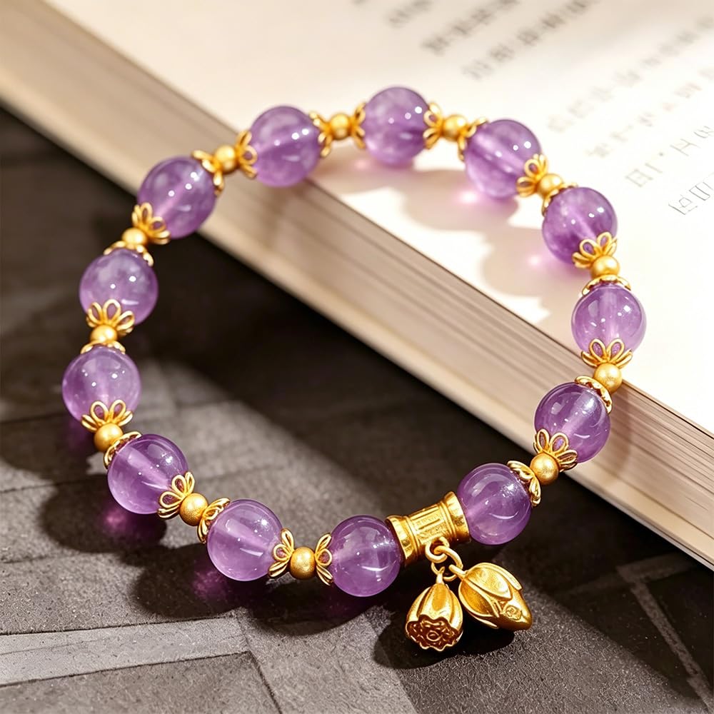 Lucky Bracelet for Women and Men, Retro Synthetic Agate Beads Jewelry, Thoughtfu