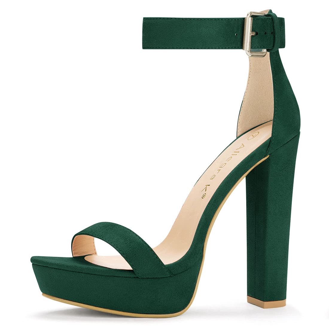 Allegra K Women Platform Chunky High Heel Ankle Strap Open Toe Sandals