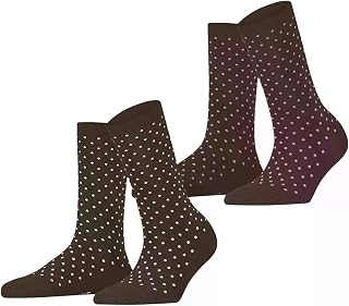 ESPRIT femme Fine Dot 2-Pack chaussettes coton respirant