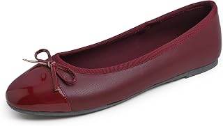 Feversole Women's Fashion Bow Tie Fashion Dress Ballet Flat, Round Toe Ballerina for Women