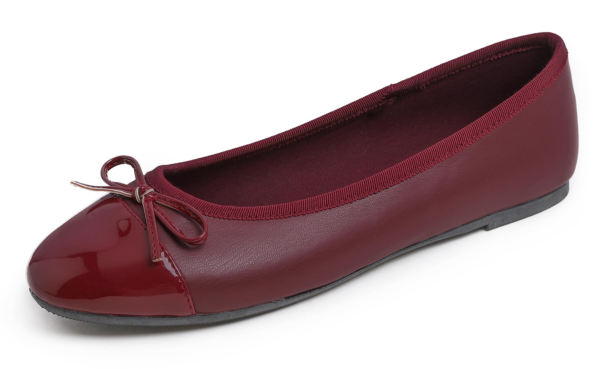 Feversole Women's Fashion Bow Tie Fashion Dress Ballet Flat, Round Toe Ballerina