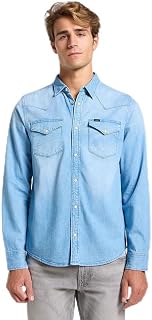 Lee - Men's Shirt - Regular Fit - Regular Western - Mid Stone