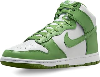 Nike Dunk High Retro Men's Shoes (DV0829-101, White/White/Chlorophyll)