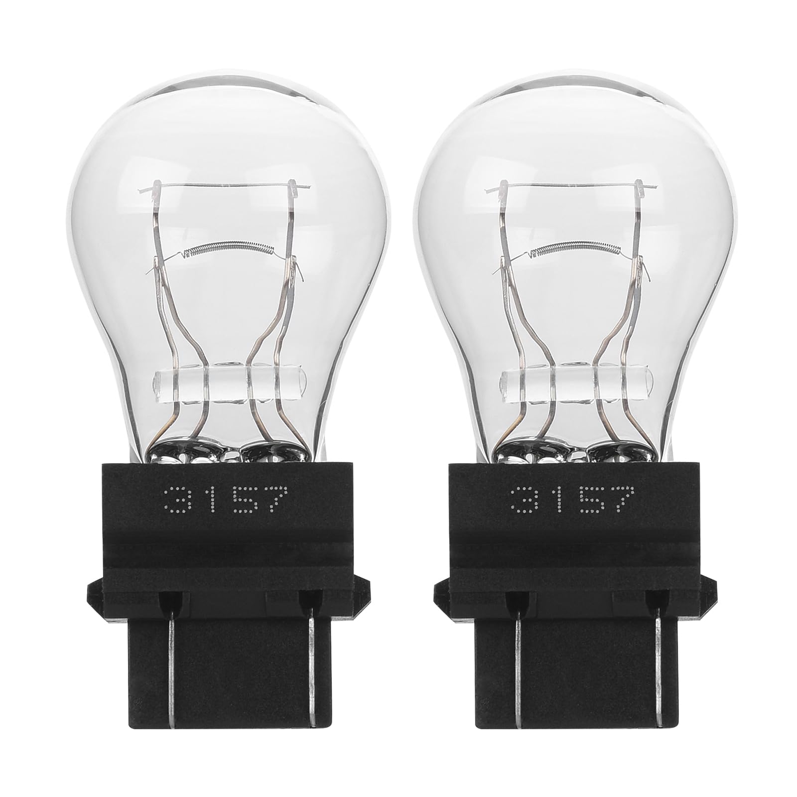 3157 4157 Bulb, 12V P27/7W Brake/Tail/Turn Signal/DRL Lights(White,2 Pack) | 305