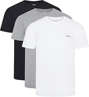 DKNY Giants Pack T-Shirts Men Short Sleeve | 100% Breathable Cotton |