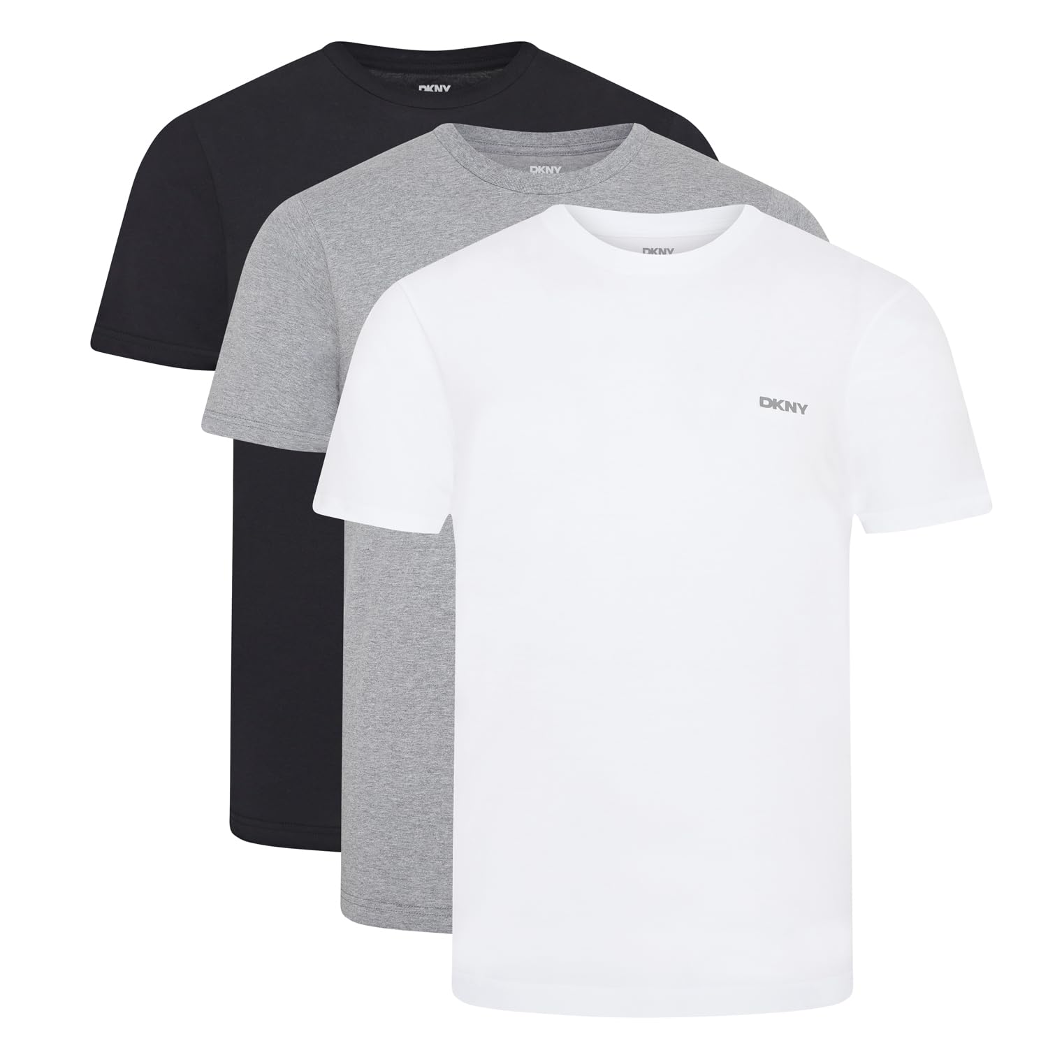 DKNY Giants Pack T-Shirts Men Short Sleeve | 100% Breathable Cotton |