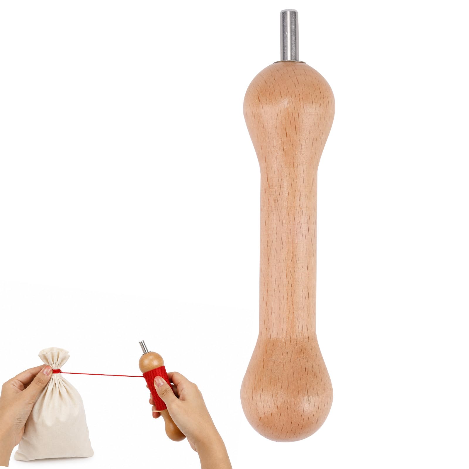 Gosknor Wooden Sinew Puller Tool for Tie Dye, Sinew Puller with Adapter | Ergono