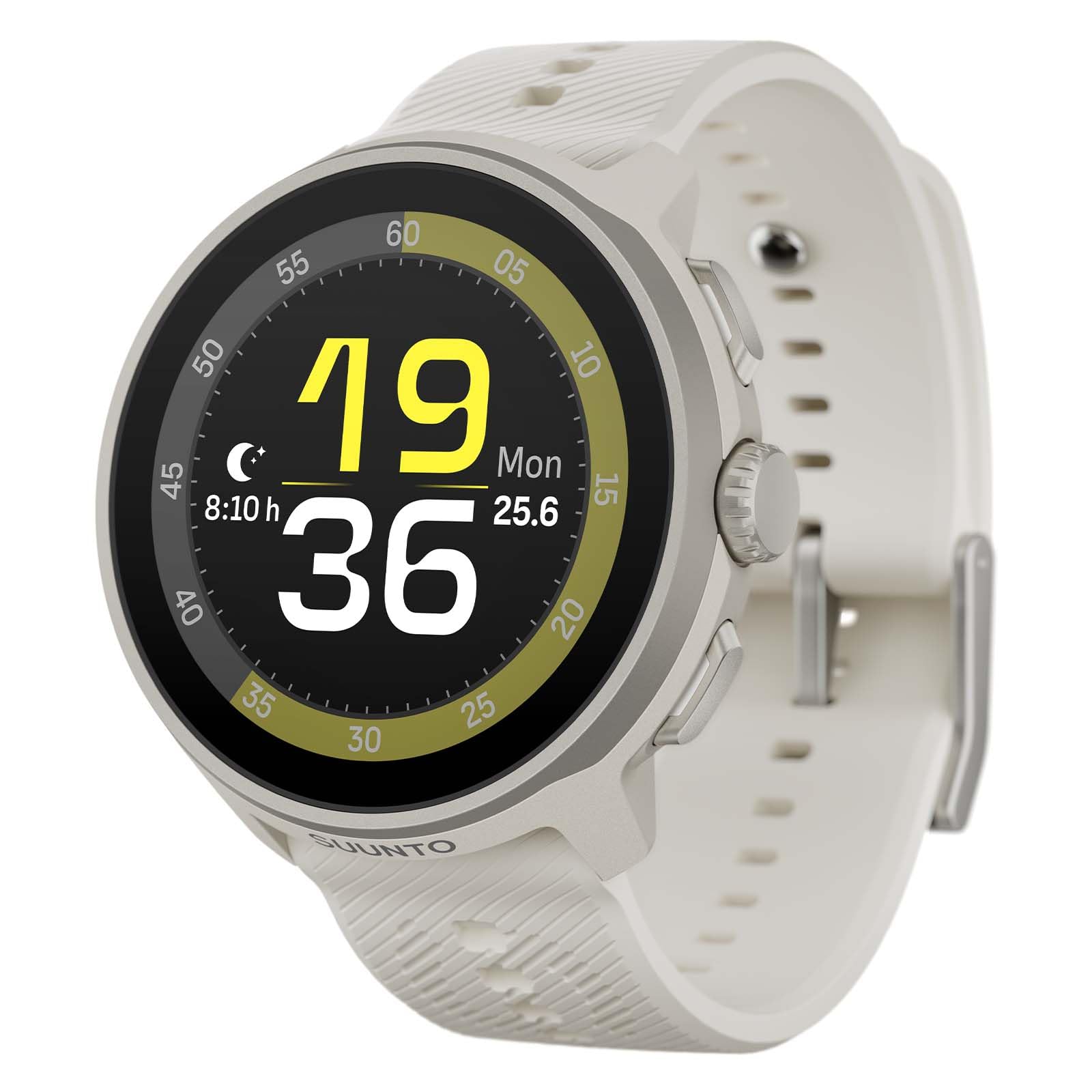 SUUNTO Run GPS Sport Running Watch, Lightweight 1.32" AMOLED, Gray Silicone | Du