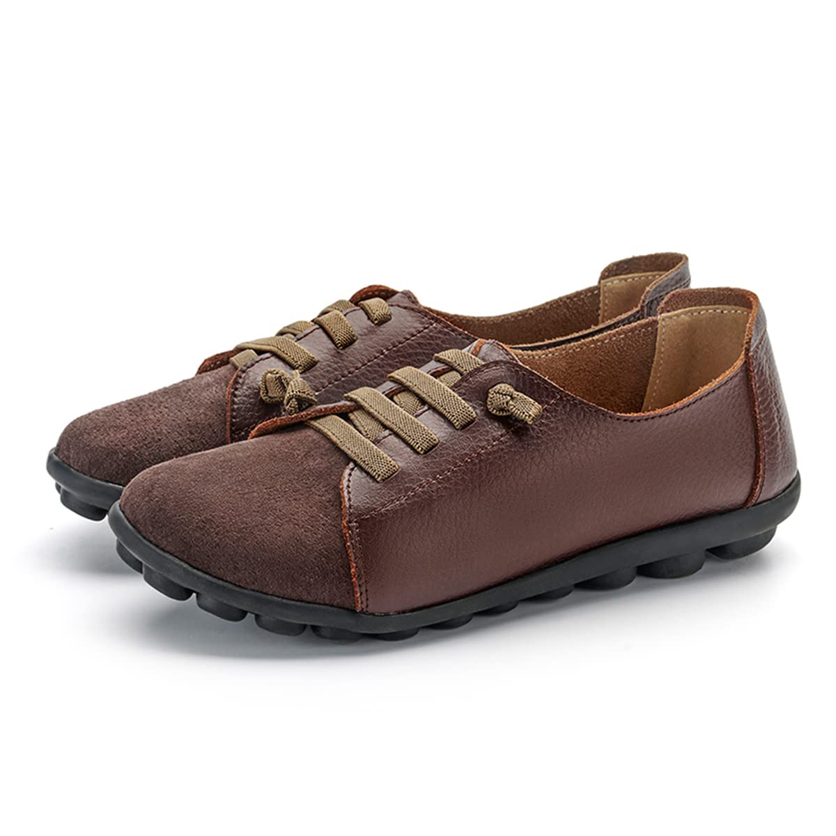 BININBOX Chaussures pour Femmes Baskets Décontractées Cuir Synthétique Confortab