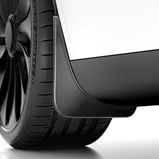 REEVAA Tesla Model Y 2019–2024 Mud Flaps Accessories, Set of 4 | All-Weather Paint Protection, OEM-Style Fit, No-Drill Installation, Low-Drag Profile, Safe Ground Clearance, Flexible Design