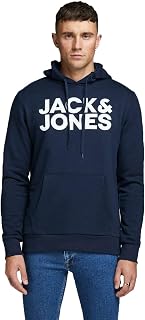 JACK & JONES JJEADRIAN Men's Regular Fit Hoodie Plus Size Hoodie