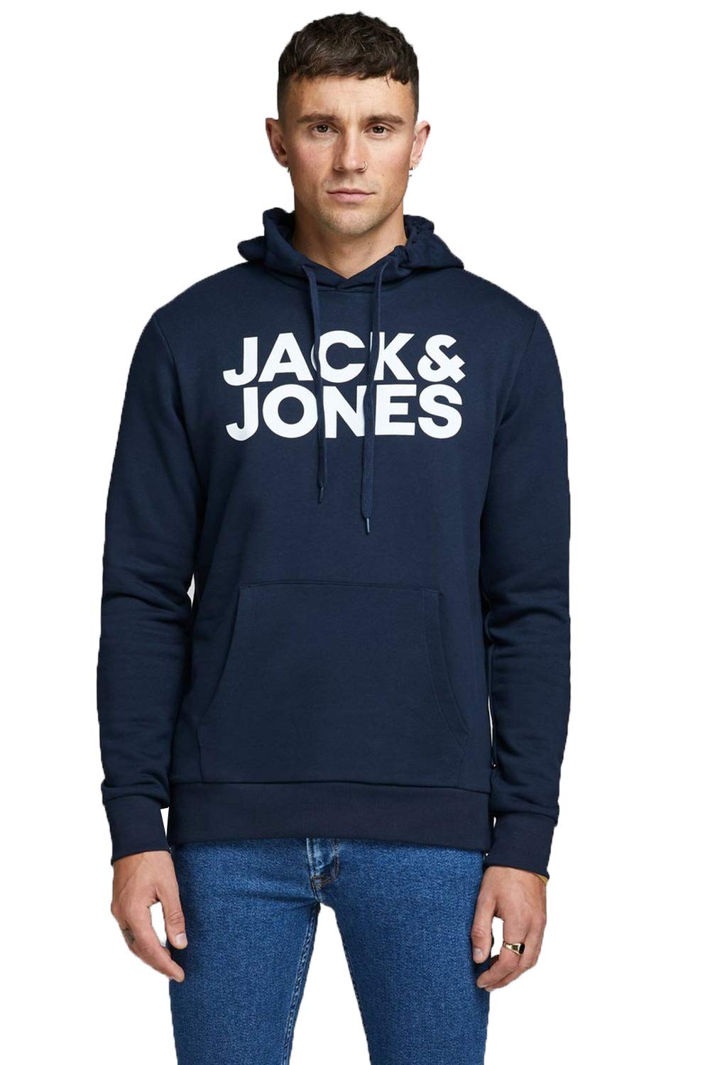 JACK & JONES JJEADRIAN Men's Regular Fit Hoodie Plus Size Hoodie