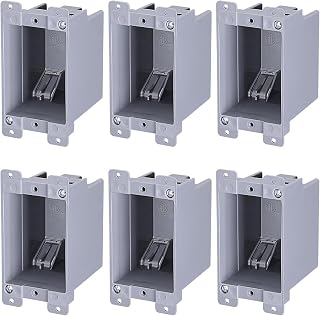LEONLITE 6-Pack 14 Cubic Inch Single Gang Old Work Electrical Outlet Box