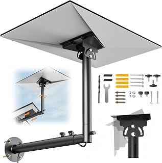 Starlink Mount for Standard 4/4X/Gen 3, 360°Adjustable Telescoping | Heavy-Duty Wall Bracket, Waterproof & Rustproof. Suitable for Concrete and Wood Walls, Easy to Install.