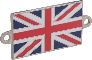 Union Jack Metal Badge With Screw Holes For Boats, Classic Cars, Motor Bikes