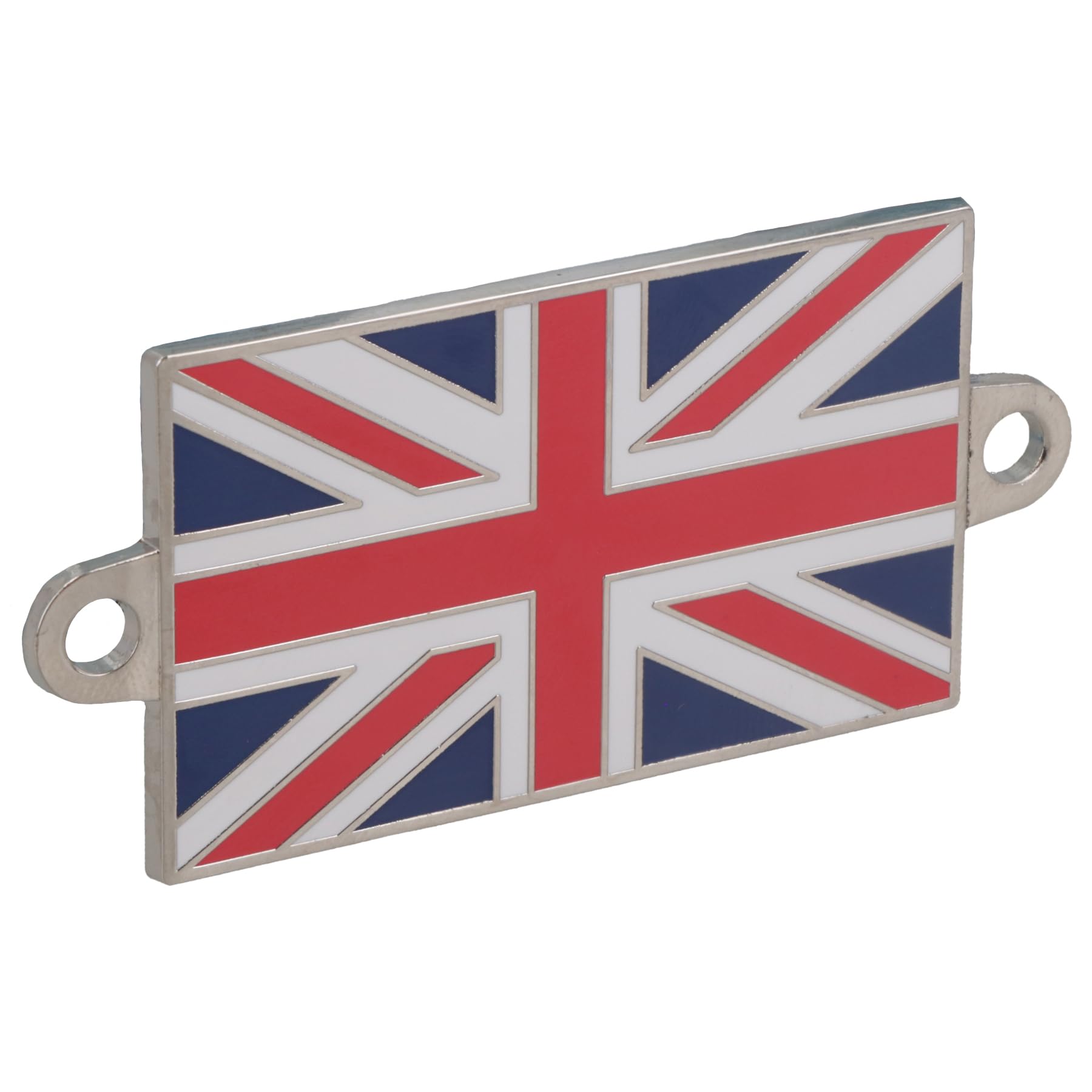 Union Jack Metal Badge With Screw Holes For Boats, Classic Cars, Motor Bikes
