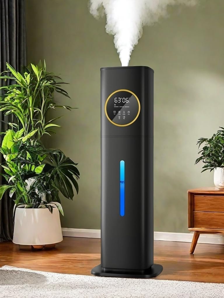 Lacidoll 8L Large Humidifier for Bedroom Large Room Home 800 sq ft, Black | 48H 