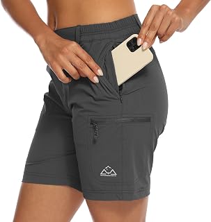 donhobo Women's Walking Hiking Shorts,Ladies Summer Cargo Shorts
