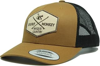 Surf Monkey® Trucker Hat - Men/Women Cap - 5 Panel Design - One Size - Structured Hood with Medium Profile, Blue
