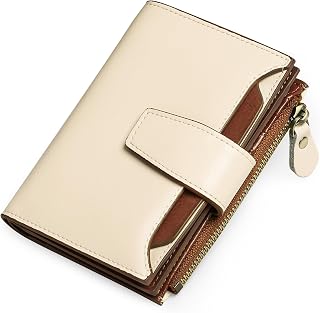 SENDEFN Women's Small Purse Vegan Leather with 14 Card Slots RFID Blocking with Coin Compartment Small Wallet