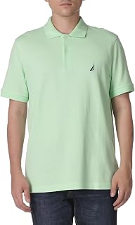 Nautica Men's Short Sleeve Solid Cotton Pique Polo Shirt (Pack of 1)